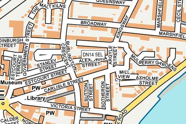 DN14 5EL map - OS OpenMap – Local (Ordnance Survey)