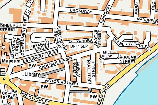 DN14 5EP map - OS OpenMap – Local (Ordnance Survey)