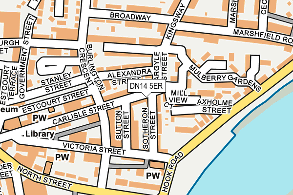 DN14 5ER map - OS OpenMap – Local (Ordnance Survey)
