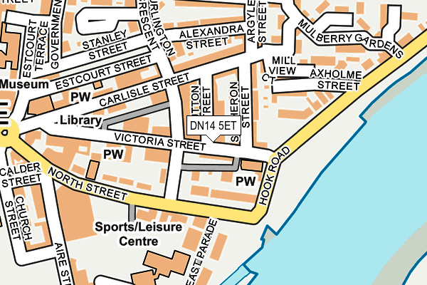 DN14 5ET map - OS OpenMap – Local (Ordnance Survey)