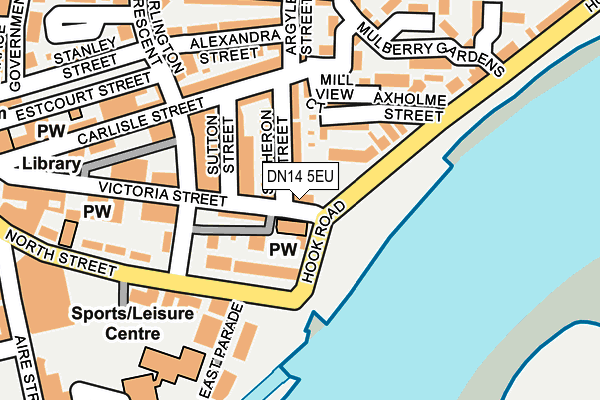 DN14 5EU map - OS OpenMap – Local (Ordnance Survey)