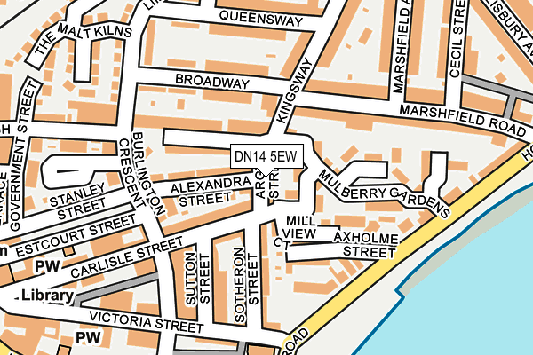 DN14 5EW map - OS OpenMap – Local (Ordnance Survey)