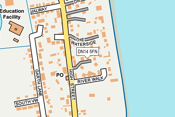 DN14 5FN map - OS OpenMap – Local (Ordnance Survey)