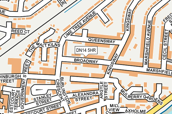 DN14 5HR map - OS OpenMap – Local (Ordnance Survey)