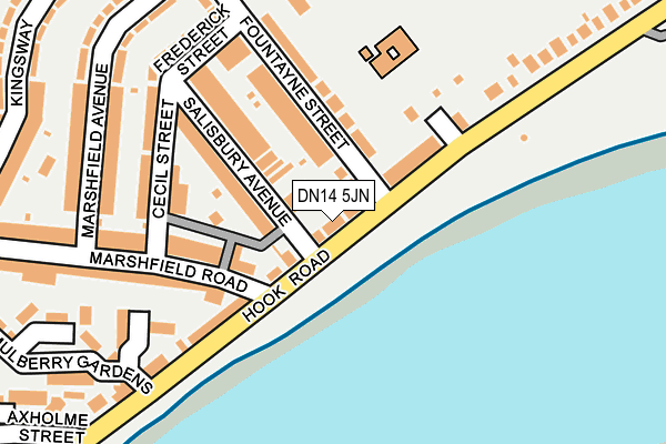 DN14 5JN map - OS OpenMap – Local (Ordnance Survey)