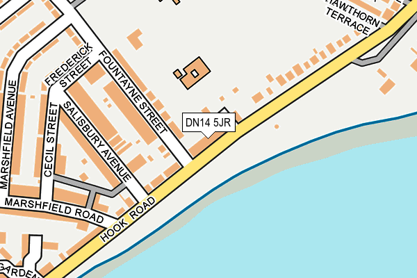 DN14 5JR map - OS OpenMap – Local (Ordnance Survey)