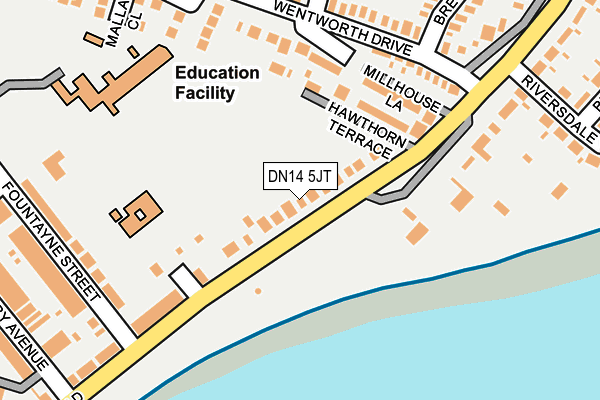DN14 5JT map - OS OpenMap – Local (Ordnance Survey)