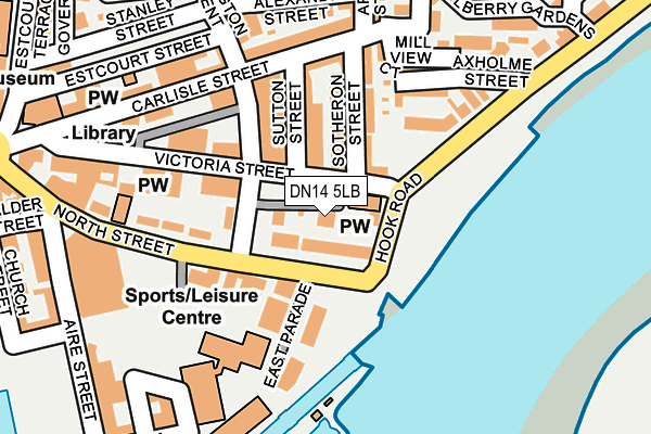 DN14 5LB map - OS OpenMap – Local (Ordnance Survey)