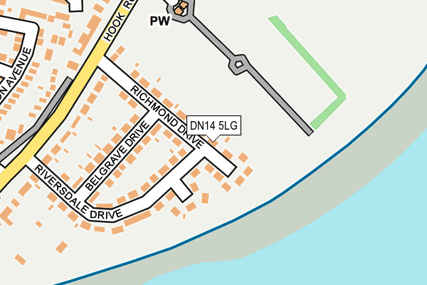 DN14 5LG map - OS OpenMap – Local (Ordnance Survey)