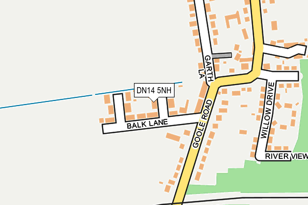 DN14 5NH map - OS OpenMap – Local (Ordnance Survey)