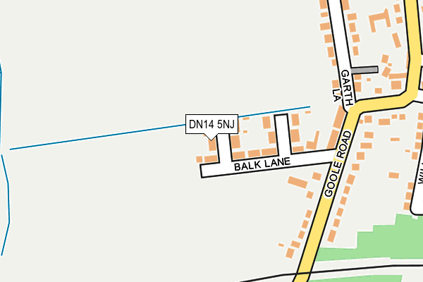 DN14 5NJ map - OS OpenMap – Local (Ordnance Survey)
