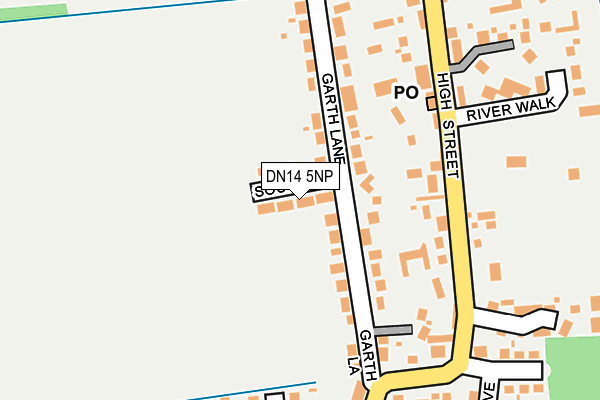 DN14 5NP map - OS OpenMap – Local (Ordnance Survey)