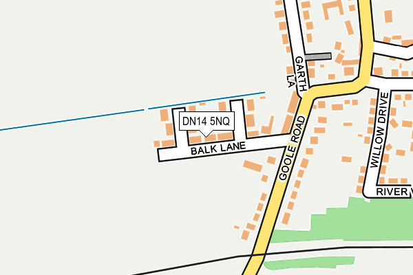 DN14 5NQ map - OS OpenMap – Local (Ordnance Survey)
