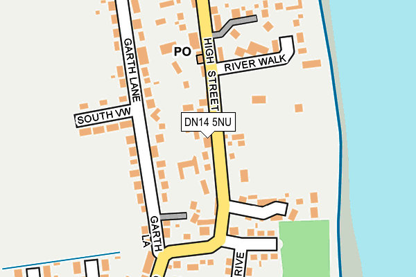 DN14 5NU map - OS OpenMap – Local (Ordnance Survey)