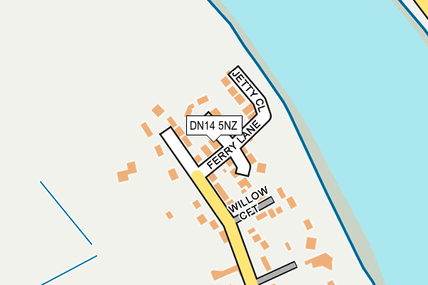 DN14 5NZ map - OS OpenMap – Local (Ordnance Survey)
