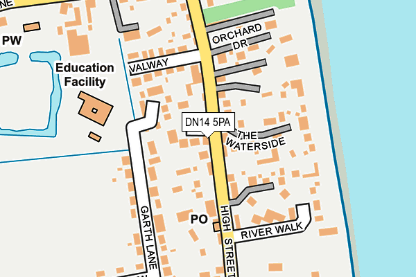 DN14 5PA map - OS OpenMap – Local (Ordnance Survey)