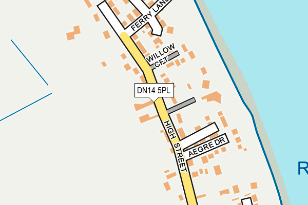 DN14 5PL map - OS OpenMap – Local (Ordnance Survey)