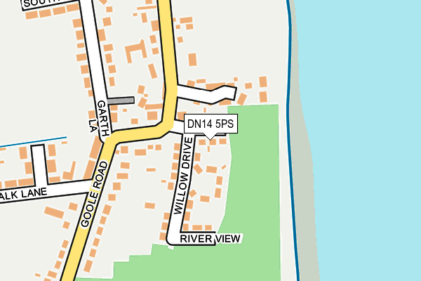DN14 5PS map - OS OpenMap – Local (Ordnance Survey)