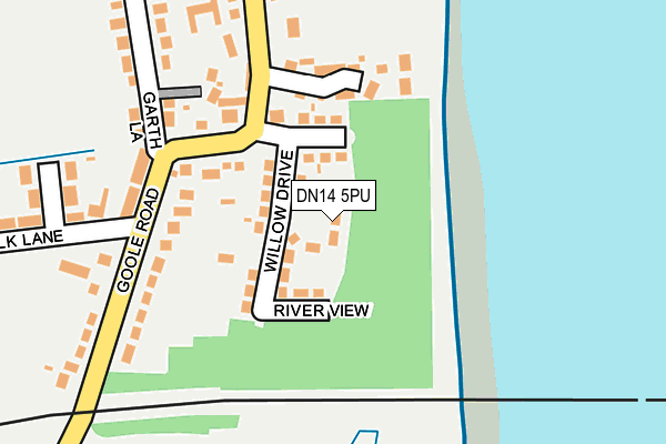 DN14 5PU map - OS OpenMap – Local (Ordnance Survey)