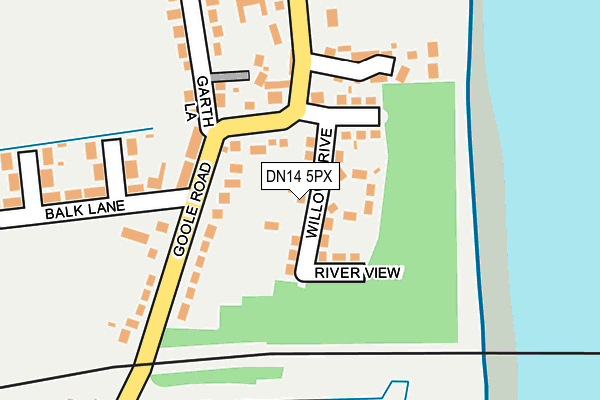 DN14 5PX map - OS OpenMap – Local (Ordnance Survey)