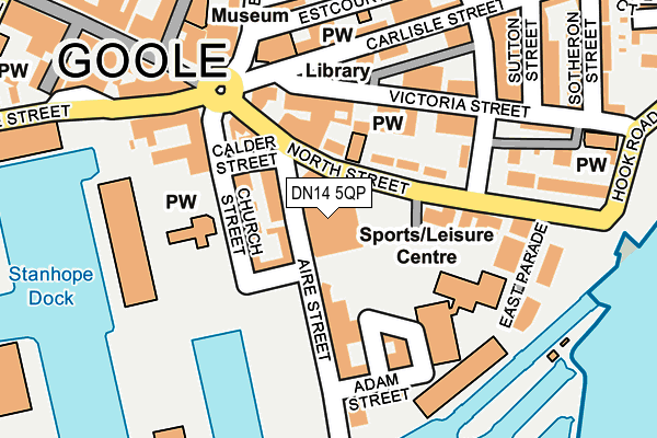 DN14 5QP map - OS OpenMap – Local (Ordnance Survey)