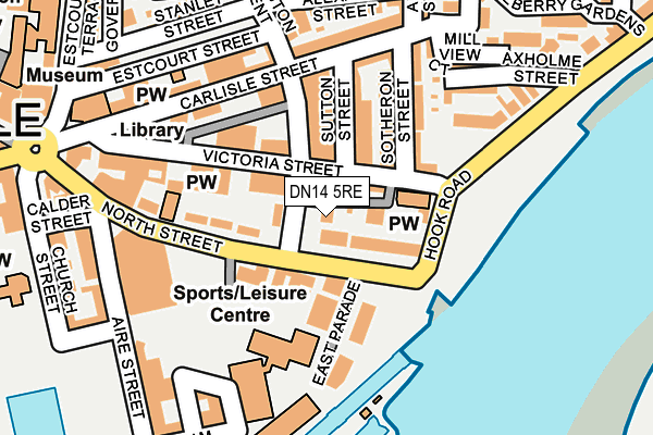 DN14 5RE map - OS OpenMap – Local (Ordnance Survey)
