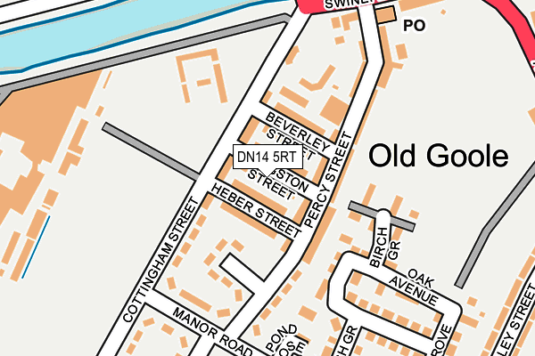 DN14 5RT map - OS OpenMap – Local (Ordnance Survey)