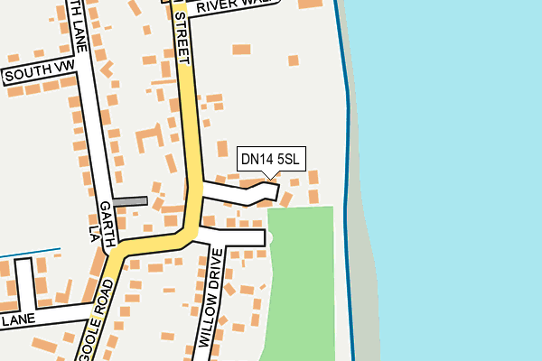DN14 5SL map - OS OpenMap – Local (Ordnance Survey)