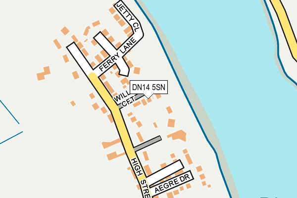 DN14 5SN map - OS OpenMap – Local (Ordnance Survey)