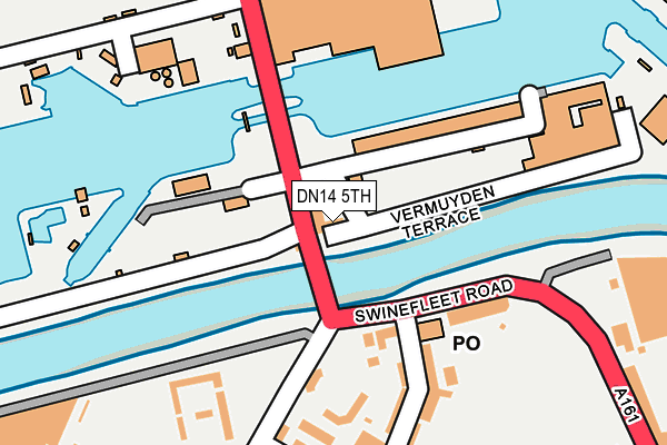 DN14 5TH map - OS OpenMap – Local (Ordnance Survey)