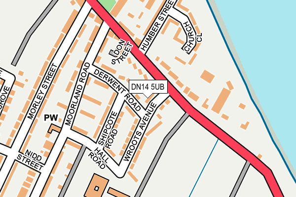 DN14 5UB map - OS OpenMap – Local (Ordnance Survey)