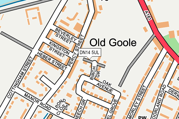 DN14 5UL map - OS OpenMap – Local (Ordnance Survey)