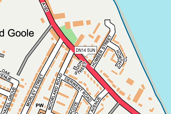 DN14 5UN map - OS OpenMap – Local (Ordnance Survey)