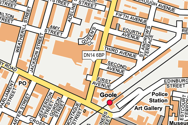 Map of BEST ONE MINI MARKET(GOOLE) LIMITED at local scale