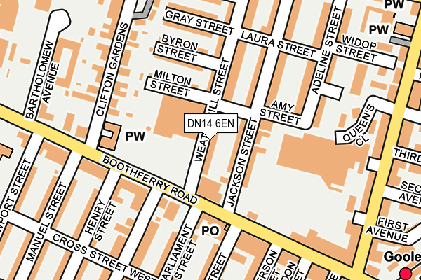 DN14 6EN map - OS OpenMap – Local (Ordnance Survey)