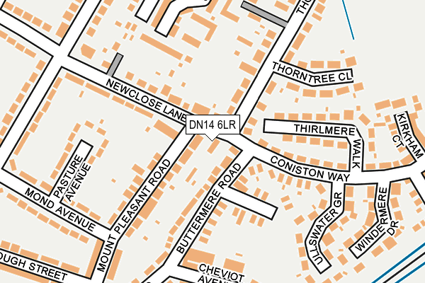 DN14 6LR map - OS OpenMap – Local (Ordnance Survey)