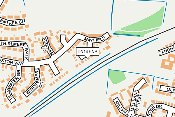 DN14 6NP map - OS OpenMap – Local (Ordnance Survey)