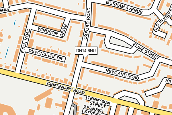 DN14 6NU map - OS OpenMap – Local (Ordnance Survey)