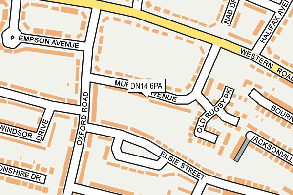 DN14 6PA map - OS OpenMap – Local (Ordnance Survey)