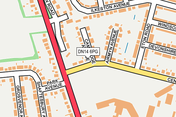 DN14 6PG map - OS OpenMap – Local (Ordnance Survey)