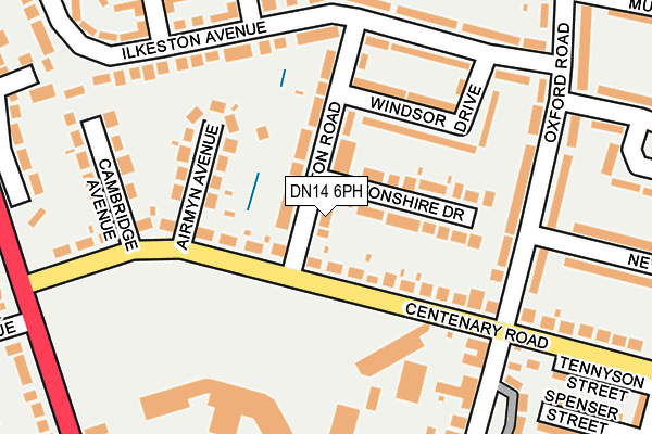 DN14 6PH map - OS OpenMap – Local (Ordnance Survey)