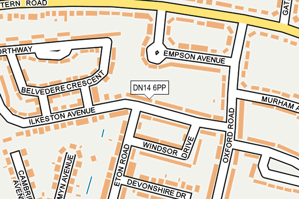 DN14 6PP map - OS OpenMap – Local (Ordnance Survey)