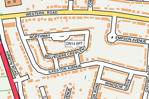DN14 6PT map - OS OpenMap – Local (Ordnance Survey)