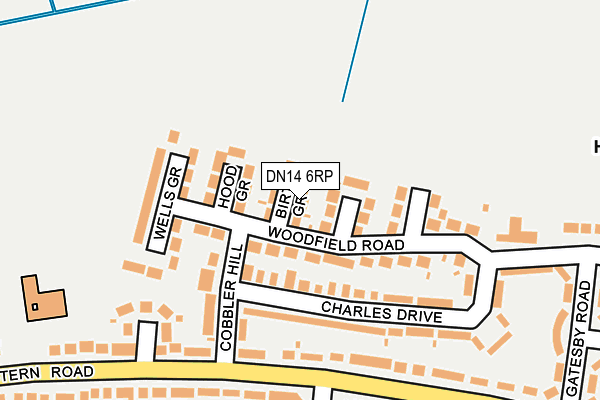DN14 6RP map - OS OpenMap – Local (Ordnance Survey)