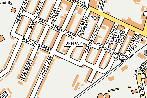DN14 6SP map - OS OpenMap – Local (Ordnance Survey)