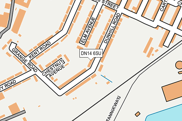 DN14 6SU map - OS OpenMap – Local (Ordnance Survey)