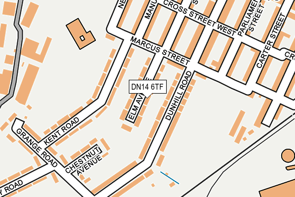 DN14 6TF map - OS OpenMap – Local (Ordnance Survey)