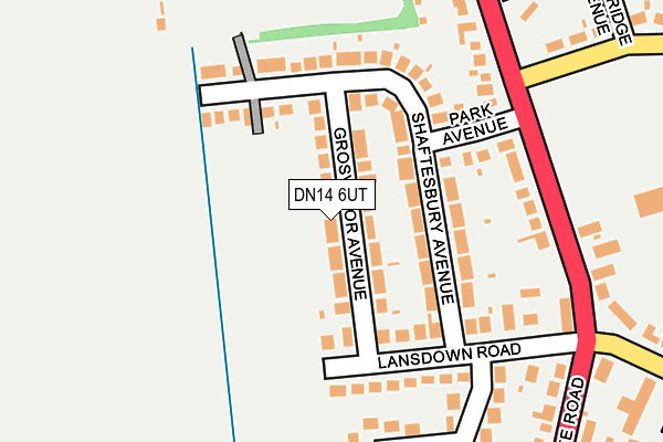 DN14 6UT map - OS OpenMap – Local (Ordnance Survey)