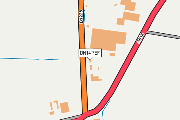 DN14 7EF map - OS OpenMap – Local (Ordnance Survey)