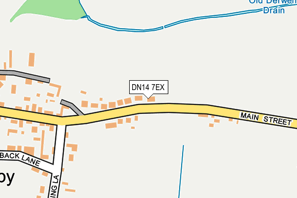 DN14 7EX map - OS OpenMap – Local (Ordnance Survey)